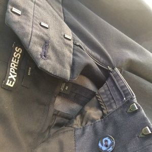 Express blue editor pant size 6
